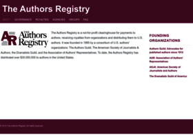 authorsregistry.org