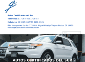 autoscertificadosdelsur.com