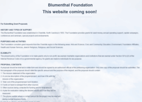 blumenthalfoundation.org