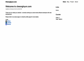 cheonghyun.com