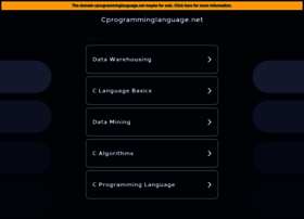 cprogramminglanguage.net