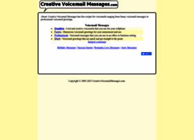 creativevoicemailmessages.com