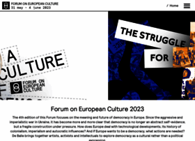 cultureforum.eu
