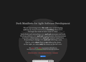 darkagilemanifesto.org