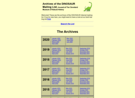 dinosaurmailinglist.cmnh.org