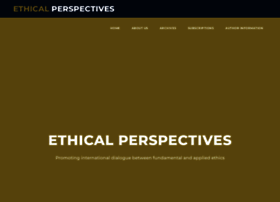 ethical-perspectives.be