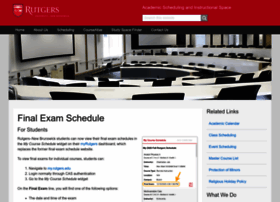 finalexams.rutgers.edu