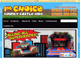 firstchoicebouncycastlehire.co.uk