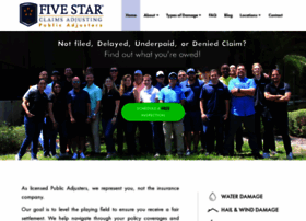 fivestarclaimsadjusting.com