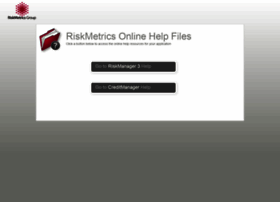 help.riskmetrics.com