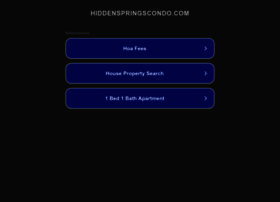 hiddenspringscondo.com