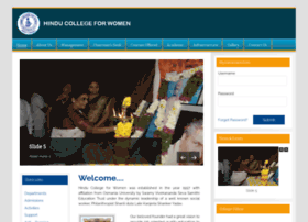 hinducollegeforwomen.com