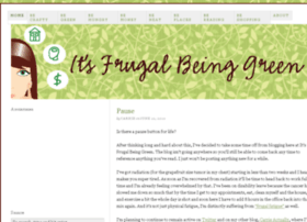 itsfrugalbeinggreen.com