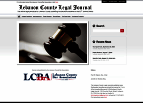 lebanoncountylegaljournal.org