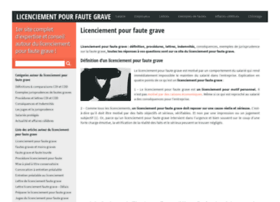 licenciementpourfautegrave.fr