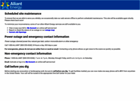 maintenance.alliantenergy.com