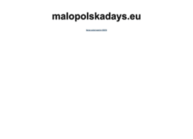 malopolskadays.eu