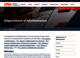 math.utsa.edu