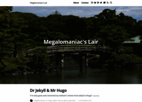 megalomaniacslair.co.uk