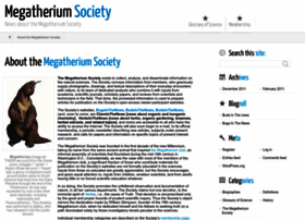 megatheriumsociety.org