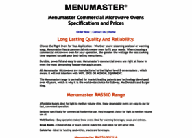 menumastercommercialmicrowaves.com