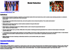 modelselection.org