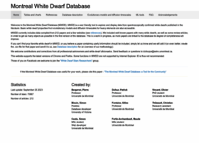 montrealwhitedwarfdatabase.org