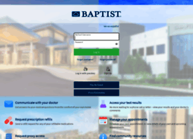 mychart.baptistonecare.org