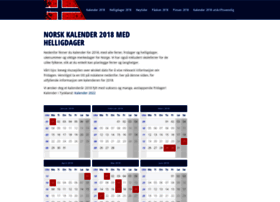 norskkalender2018.no