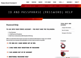 passwordhelp.ferris.edu