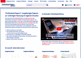 prefinished-papers.de