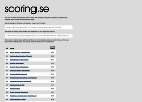 scoring.se