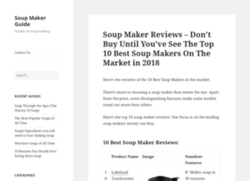 soupmakerguide.co.uk