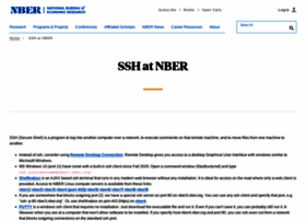 ssh.nber.org