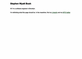 stephenwyattbush.com