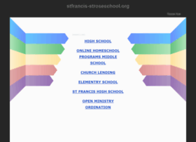 stfrancis-stroseschool.org