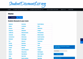 studentdiscountlist.org