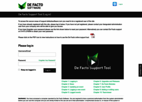 support.defactosoftware.com