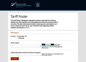 tariff-finder.govt.nz