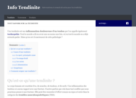 tendinite.fr