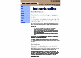 testcertsonline.co.uk