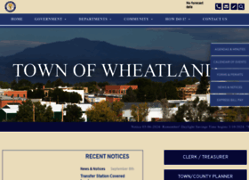 townofwheatlandwy.org