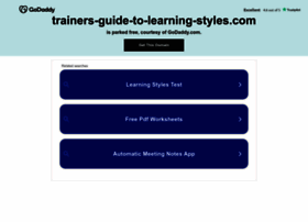 trainers-guide-to-learning-styles.com