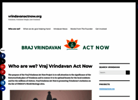 vrindavanactnow.org