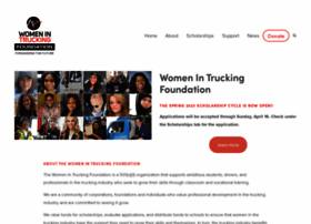 womenintruckingfoundation.org